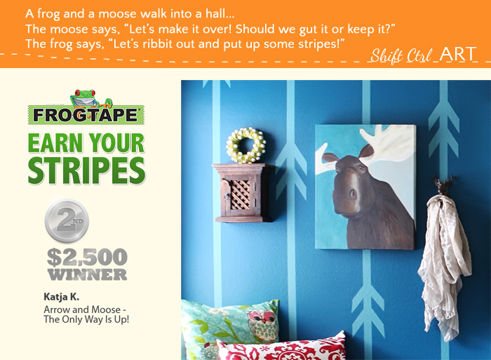 Frogtape earn your stripes arrow moose hall 2nd prize winner 2013