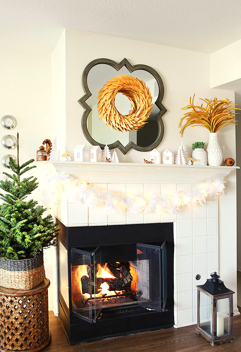 Our living room this Christmas - with 5 Christmas decor DIYs (Incl svgs and pdfs)